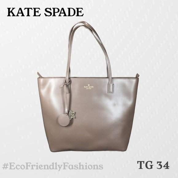 Kate Spade New York Women's Leather Star Charm Zip Tote Bag - Main Image